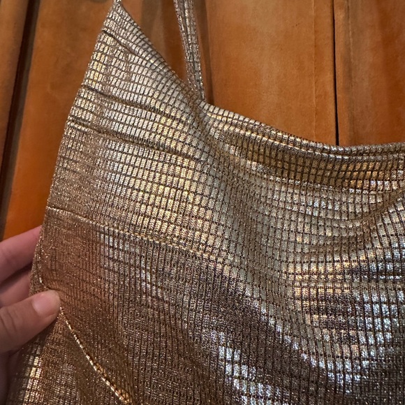 Gold jluxlabel cocktail dress size s - Picture 4 of 8